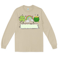 Mushroom st patrick's trio name patch Long Sleeve Tee - MaliasSmallBusiness