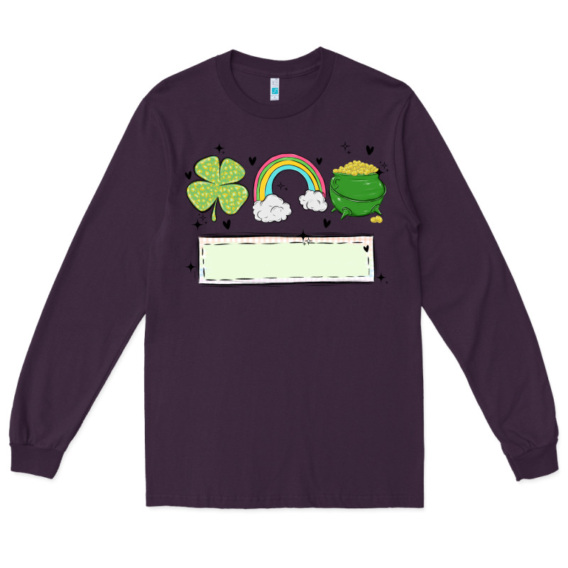 St Patrick's Trio Name Patch Long Sleeve Tee by MaliasSmallBusiness | Teevron