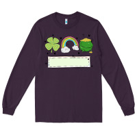 Plum st patrick's trio name patch Long Sleeve Tee - MaliasSmallBusiness