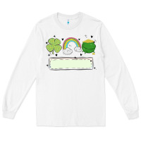 White st patrick's trio name patch Long Sleeve Tee - MaliasSmallBusiness