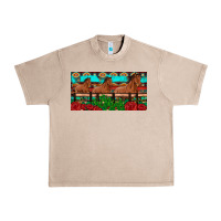 French Oak horses roses ann cactuses license plate Urban Heavy Tee - Artiststas