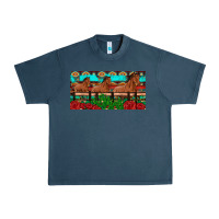 Midnight Navy horses roses ann cactuses license plate Urban Heavy Tee - Artiststas