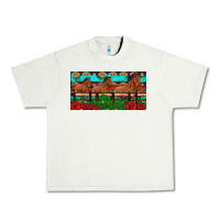 Pistachio horses roses ann cactuses license plate Urban Heavy Tee - Artiststas