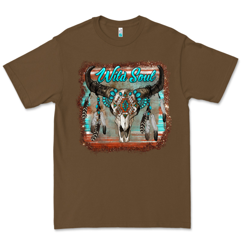 Wild Soul Boho Skull With Background Premium Tee by RanaPortraitStore | Teevron
