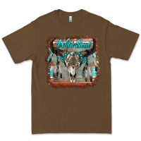 Cacao wild soul boho skull with background Premium Tee - RanaPortraitStore