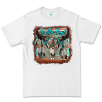 White wild soul boho skull with background Premium Tee - RanaPortraitStore