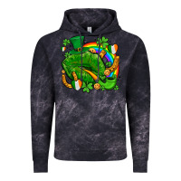 Cloud Black st patricks lips with horseshoe rainbow and shamrocks Vintage Hoodie - AdoDesignShop