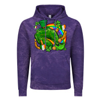 Cloud Purple st patricks lips with horseshoe rainbow and shamrocks Vintage Hoodie - AdoDesignShop