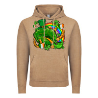 Vintage Coffee st patricks lips with horseshoe rainbow and shamrocks Vintage Hoodie - AdoDesignShop
