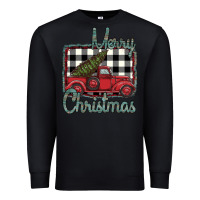 Black Merry Christmas Truck Premium Sweatshirt - Bettercallsaul