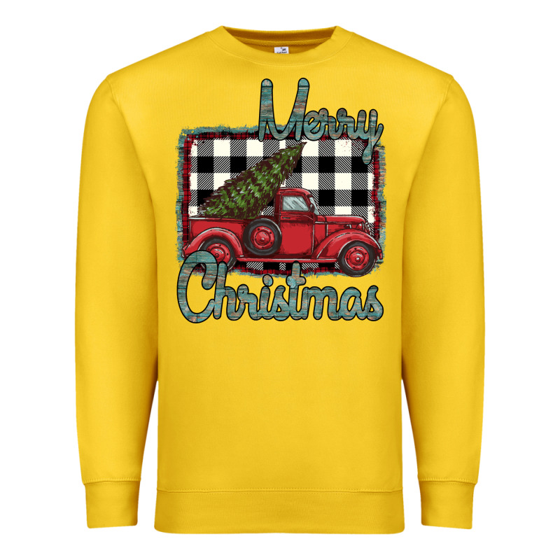 Merry Christmas Truck Premium Sweatshirt by Bettercallsaul | Teevron