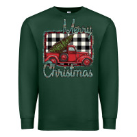 Sports Green Merry Christmas Truck Premium Sweatshirt - Bettercallsaul