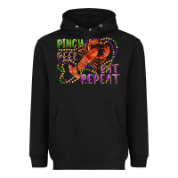 Black pinch peel eat repeat crawfish Heavyweight Hoodie - RanaPortraitStore