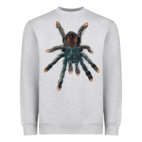 Heather Grey Pink Toe Tarantula Heavyweight Sweatshirt - LillyAllenDesigns