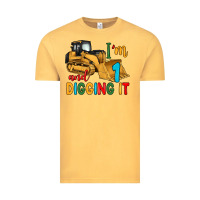 Vintage Mustard i'm 1 and digging it Vintage Tee - Artiststas