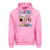 Fuchsia Pink Easter with my gnomies  Easter Day Urban Hoodie - CowGirlArtShop