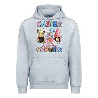 Heather Grey Easter with my gnomies  Easter Day Urban Hoodie - CowGirlArtShop
