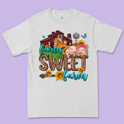 Farm Sweet Farm Premium Tee Designed By Zillion Design Studio