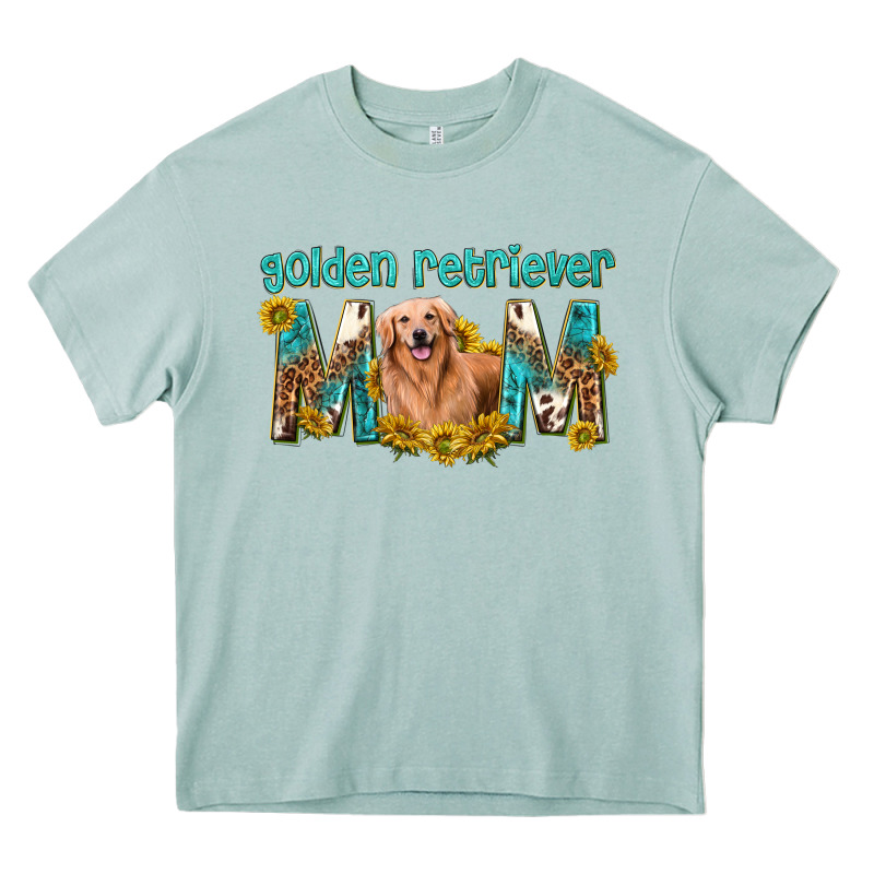 Western Golden Retriever Mom Heavy Core Tee by texasbilliewilder | Teevron