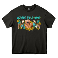 Asphalt western golden retriever mom Heavy Core Tee - texasbilliewilder