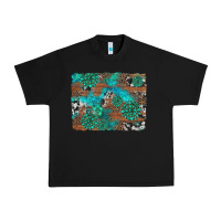 Black gemstone wood and cowhide background Urban Heavy Tee - Artiststas