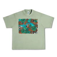 Oil Green gemstone wood and cowhide background Urban Heavy Tee - Artiststas