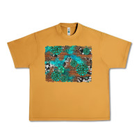 Peanut Butter gemstone wood and cowhide background Urban Heavy Tee - Artiststas