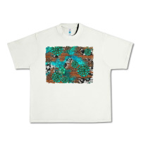 Pistachio gemstone wood and cowhide background Urban Heavy Tee - Artiststas