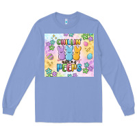 Colony Blue chillin' with my peeps Long Sleeve Tee - MaliasSmallBusiness
