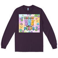 Plum chillin' with my peeps Long Sleeve Tee - MaliasSmallBusiness
