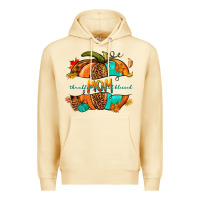 Pina Colada thankful grateful blessed mom pumpkin Premium Hoodie - NancyCooperArtShop