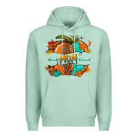 Seafoam thankful grateful blessed mom pumpkin Premium Hoodie - NancyCooperArtShop