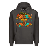 Smoke thankful grateful blessed mom pumpkin Premium Hoodie - NancyCooperArtShop