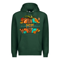 Sports Green thankful grateful blessed mom pumpkin Premium Hoodie - NancyCooperArtShop