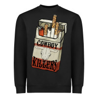 Black cowboy killers cigarette package Heavyweight Sweatshirt - NancyCooperArtShop