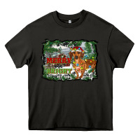 Asphalt merry and bright  dachshund with farm Heavy Core Tee - RanaPortraitStore