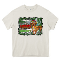 Merry And Bright  Dachshund With Farm Heavy Core Tee | Teevron