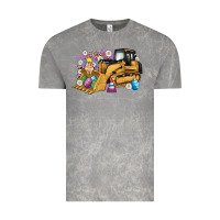 Cloud Rock easter bulldozer bunny egg leopard Vintage Tee - Artiststas
