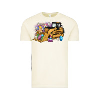 Vintage Arctic easter bulldozer bunny egg leopard Vintage Tee - Artiststas