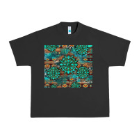 Pigment Black gemstone turquoises aztec leopard cowhide Urban Heavy Tee - Artiststas