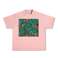 Salmon gemstone turquoises aztec leopard cowhide Urban Heavy Tee - Artiststas