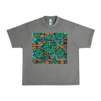 Tornado gemstone turquoises aztec leopard cowhide Urban Heavy Tee - Artiststas