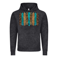 Glitter Turqoise Leopard Tooled Leather Background Vintage Hoodie | Teevron