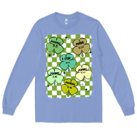Colony Blue shamrock religious Long Sleeve Tee - MaliasSmallBusiness