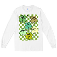 White shamrock religious Long Sleeve Tee - MaliasSmallBusiness