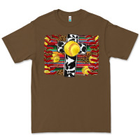 Cacao softball cross serape leopard background Premium Tee - RanaPortraitStore