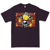Plum softball cross serape leopard background Premium Tee - RanaPortraitStore