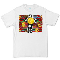 White softball cross serape leopard background Premium Tee - RanaPortraitStore