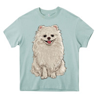Arona white pomeranian Heavy Core Tee - RanaPortraitStore