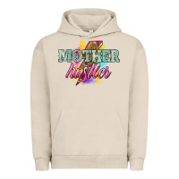 Pigment French Oak Mother hustler lightning bolt mother's day Urban Hoodie - HowdyJamesFarm